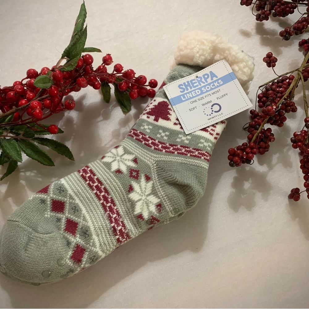 Sherpa-Lined Socks!
